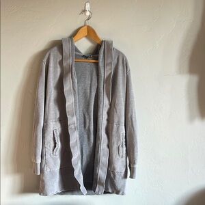 Toad&Co Gray Open-Front Hoodie